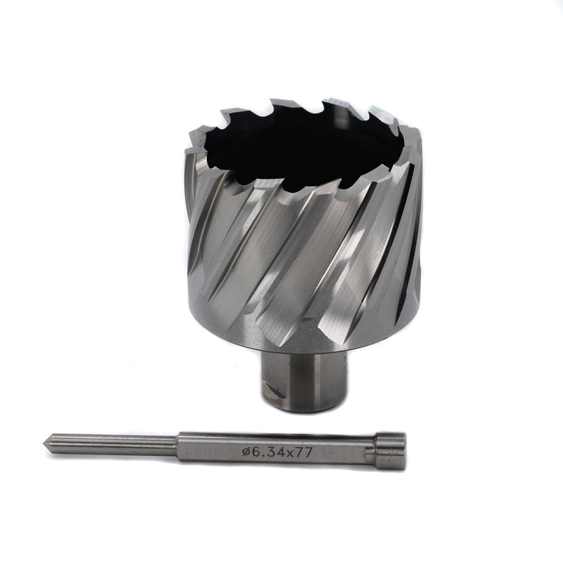 2" Annular Cutter 1" Depth OSCARBIDE 3/4" Weldon Shank Mag Bit | 2-Flat Shank Design | Includes Pilot Pin | HSS Steel Body | Burr-Free Holes | Rapid Chip Removal | Precision Ground Edges