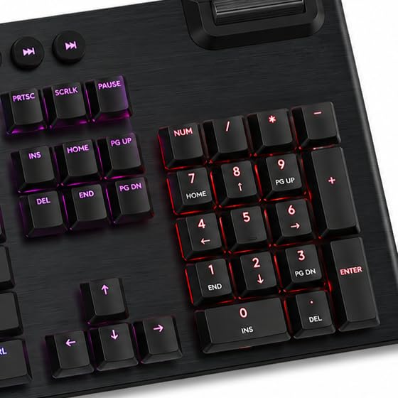 Replacement Keycaps for Logitech G915 G913 G815 G813, 109-Key Set | Keycap Set for Logitech Mechanical Gaming Keyboard, ABS Shine Through Keycaps, Compatible with GL Switches Only