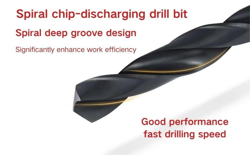 Morse Taper Shank, high-Speed Steel M2, Tapered Shank Twist Drill, Black Oxide-Treated Drill bit (13/16) 13/16 in