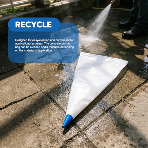 3PCS Grout Bag Masonry Mortar Bag for Tile Installation 13" by 24" Heavy Duty Tear Resistant Puncture Tip Mortar Bags Masonry 3Pcs Grout Bag