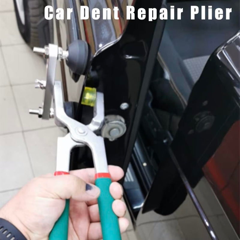 Paintless Dent Repair Kit Fender Edge Plier Heavy Duty Car Door Panel Dent Puller Fix Tool Metal Crimp Vise Auto Fender Panel Leaf Edge Pliers Repair Tools Green- Pliers