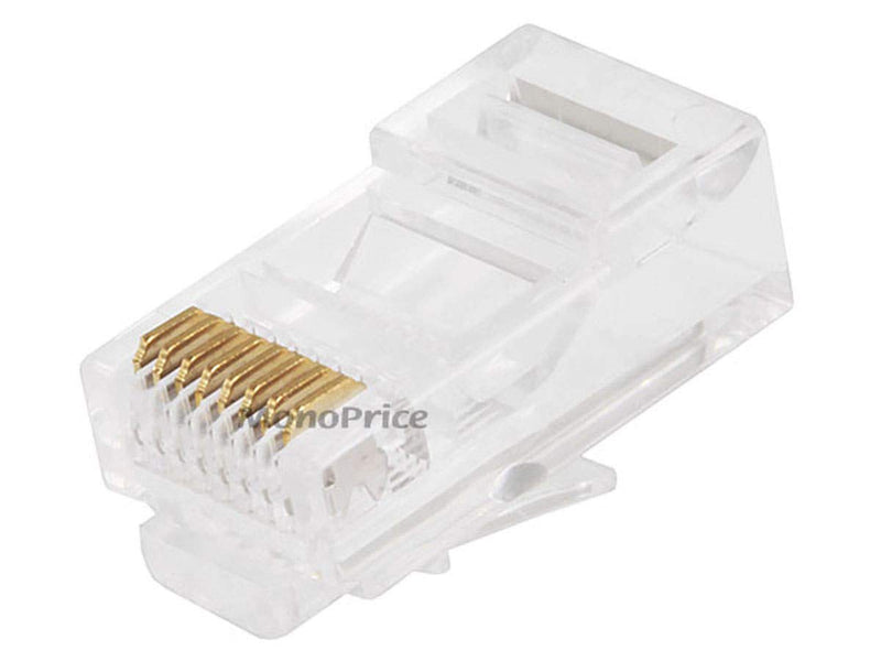 Monoprice RJ-45/RJ11 Stripping and Crimping Tool Kit with Modular Plugs (108140)