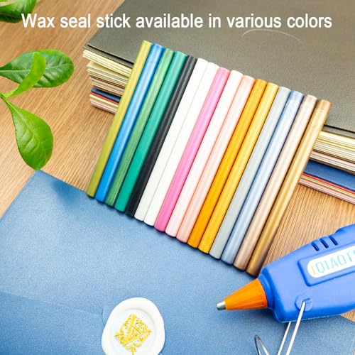 7mm Sky Blue Wax Seal Sticks for Mini Glue Gun，26Pcs