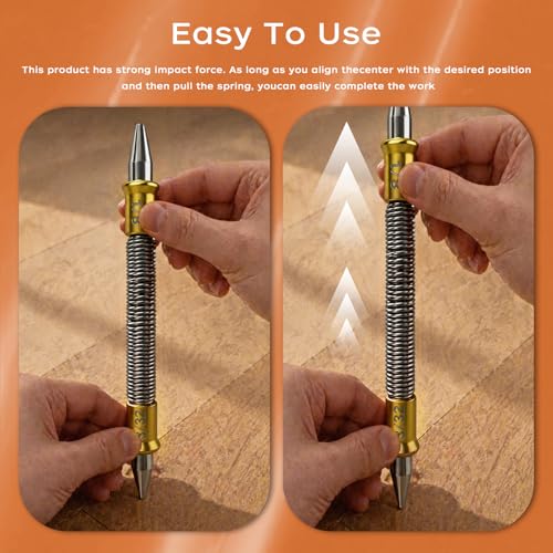 5-Piece Nail Setter, Center Punch, Hinge Pin Punch and Cold Chisel Set