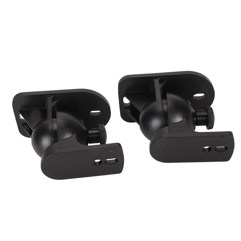 Plastic Speaker Wall Mount Bracket Adjustable Angle for Surround Sound Studio Speakers, Heavy Duty, Easy Install, 1 Pair with Hardware