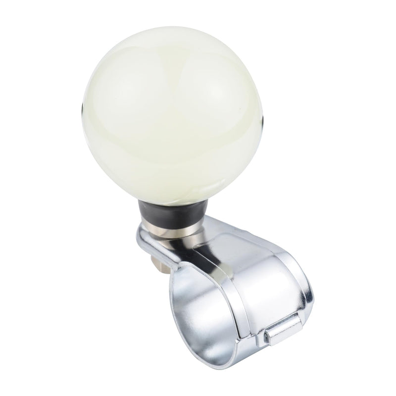 Abfer Car Power Handle Spinner Ball Suicide Knob Driving Assist for Most Trucks Tractors Boats Steering Wheels(Creamy White) Creamy White