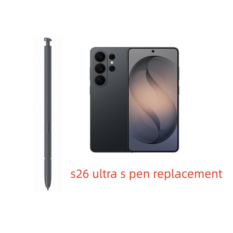 S26 Ultra S Pen Replacement for Samsung Galaxy S26 Ultra Stylus Pen, with 5 PCS Tips/Nibs Replacement (Black) Black