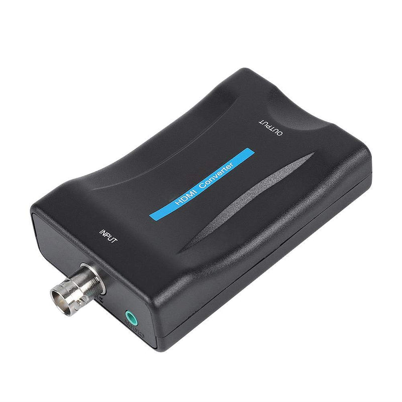 Zerone BNC to HDMI Converter Display HD 1080P/720P Video Adapter Surveillance Monitor for PS2, PS3, PSP, WII, (BNC Input Only Supports Analog Signals, Not Digital Signals)