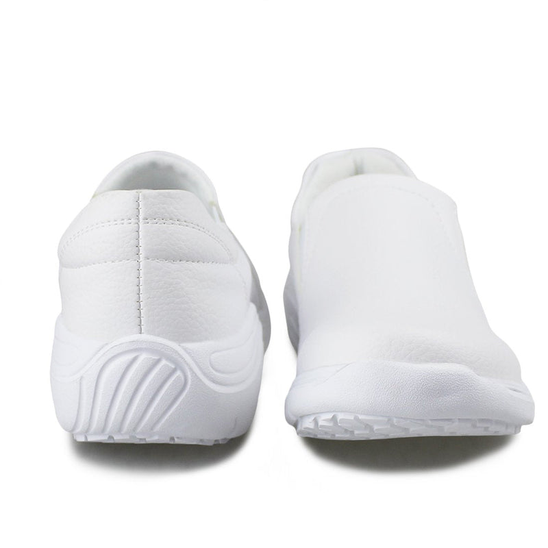 Hawkwell Women's Slip On Lightweight Slip Resistant Comfort Nursing Shoes 7 White/Casey