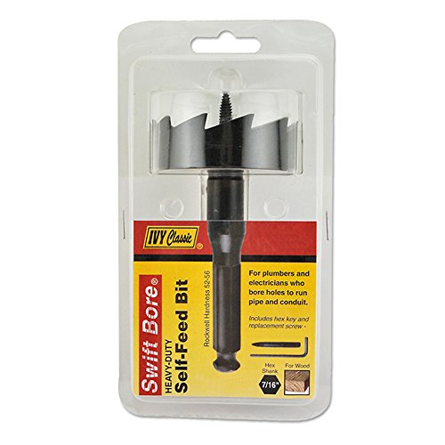 IVY Classic 10765 1-3/4 x 5-inch Heavy-Duty Self-Feed Bit, High-Speed Steel, 1/Card 1-3/4 x 5"