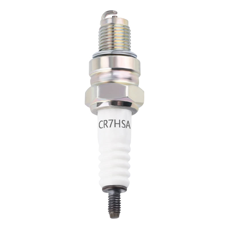 A7RTC CR7HSA Motorcycle Spark Plug A7RC A7TC CR7HSA 4549 Replace for GY6 Engine 50cc 70cc 90cc 100cc 110 125 150cc Motorcycle ATV Quad Scooter Go Kart Moped Chopper Buggy Dirt Racing Bike