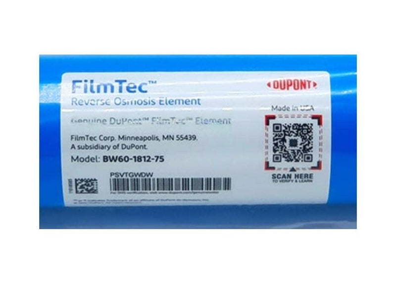 FilmTec, BW60-1812-75 75 gpd TFC Membrane for Undersink Reverse Osmosis (RO) System (Replaces Model TW30-1812-75)
