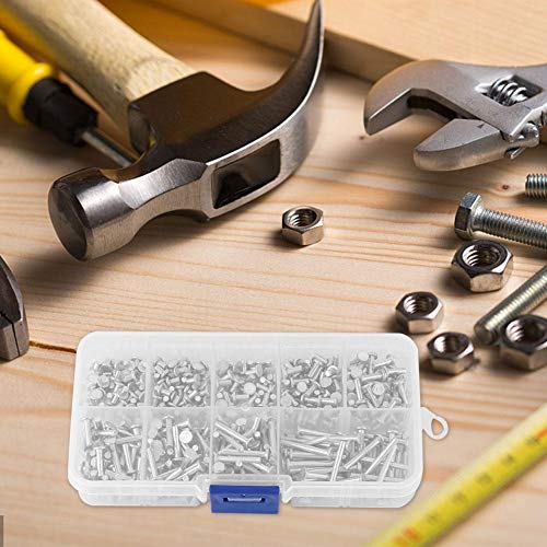 Solid Aluminum Rivet, 450pcs M2.5 Flat Head Aluminum Rivets M2.5 Aluminum Rivet Flat Head Solid Rivet 3mm-20mm Length Flat Head Solid Rivet