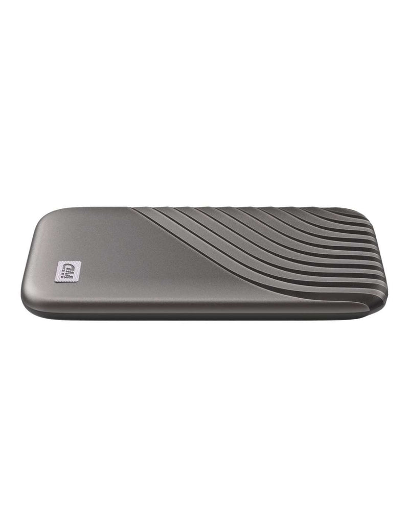 Western Digital 500GB My Passport SSD Portable External Solid State Drive, Gray, Sturdy and Blazing Fast, Password Protection with Hardware Encryption - WDBAGF5000AGY-WESN