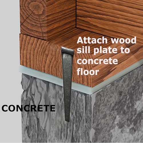 2.5”- 8d Cut Hardened Concrete Masonry nails for cinder block, concrete walls, cement board - 1.3 lb - Qty 50