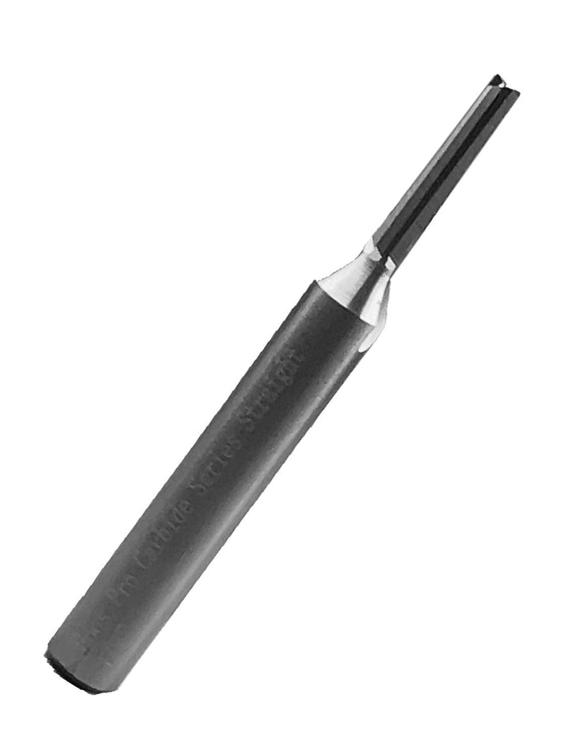 Foos - Straight Carbide Router bits - 1/4” Shanks - 3 Pcs - USA Veteran Owned (1/8" 3/16" & 1/4” Cutting Diameters)