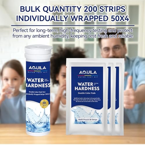 Water Hardness Test Strips Kit for Home Drinking Water and Pool Spa 200CT
