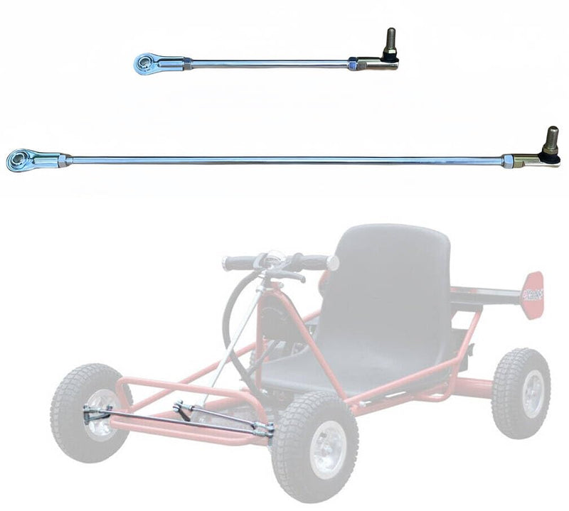 DIY Short+Long Tie Rod Kit Set w/Ends Replacement Fit for Yerf Dog Go Kart Cart 3/8-24