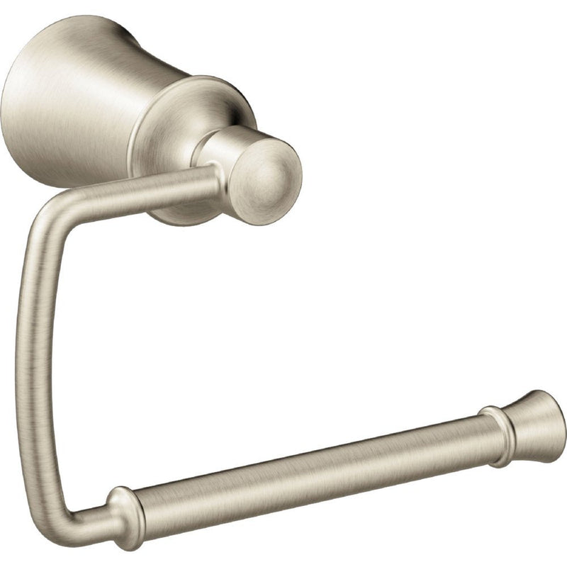 Moen DartmoorSingle Brushed Nickel Post Toilet Paper Holder, YB2108BN