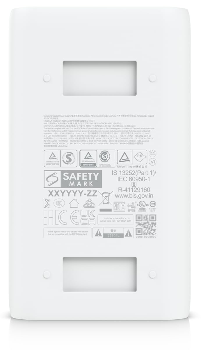 Ubiquiti U-PoE++ PoE++ Injector