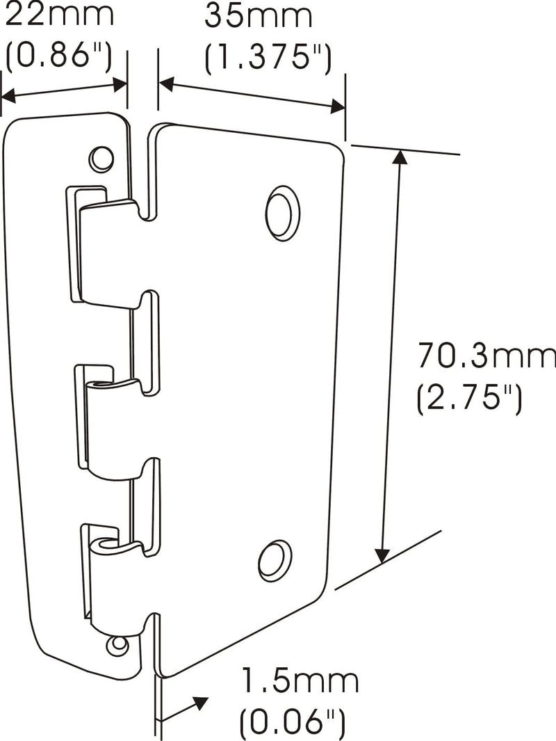 QCAA Flip Action Door Lock, Reversible Privacy Lock with Anti-Lock Out Screw for Child Safe & Home Defense,Matte White, 4Pack, Made in Taiwan Matte White