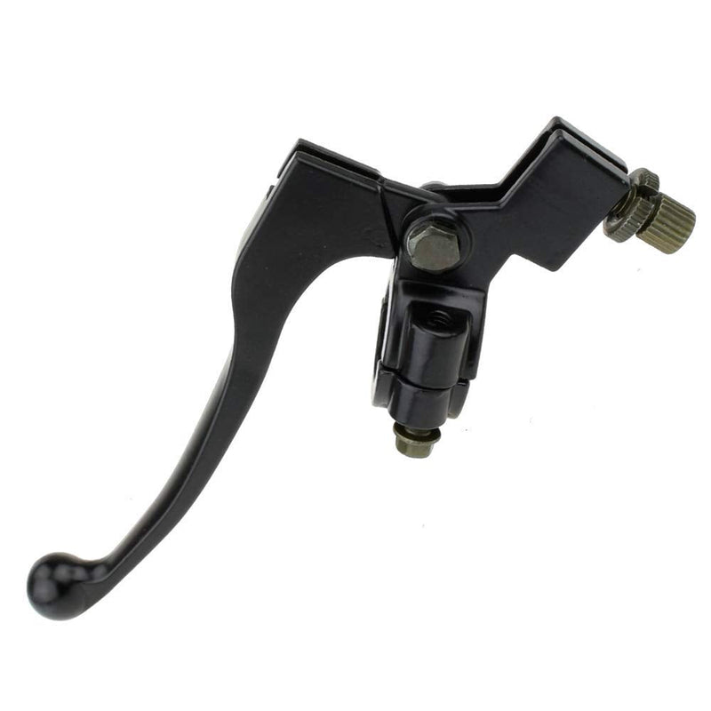 HIAORS 7/8" Universal Motorcycle Black Left Clutch Brake Handle Lever Perch for CRF XR 80 100 CRF80 XR200 SSR 125cc Coolster Roketa Baja X-Treme Pit Dirt Motor Bike Motocross Parts