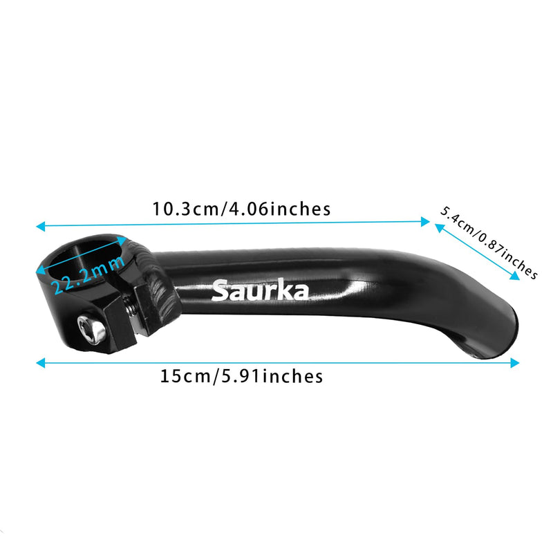 Thinvik Bike Bar Ends, Aluminium Alloy MTB Bicycle Handlebar Ends, Bike Bar Extender, Black