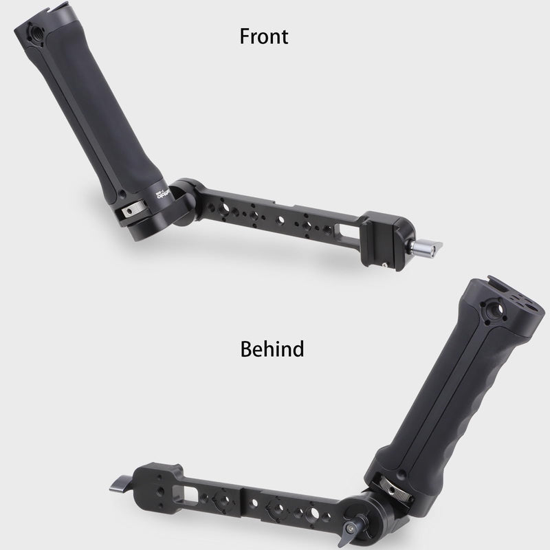 LEFTFOTO Gimbal Adjustable Silicone Sling Handgrip+Stabilizer Handle Extension Bracket kit,for DJI RS2/ RS3 PRO/ RS3 Mini/ZHIYUN WEEBILL-S Gimbal Stabilizer,with NATO Clamp