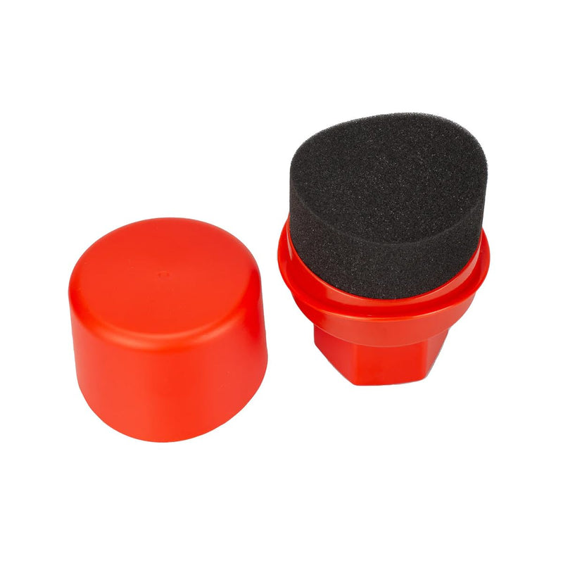 Maxshine Universal Tire Shine Applicator with Protective Cover | Black Foam Pad with Comfortable Grip | Mess-Free Handling, Even Tire Dressing & Coating | Auto Detailing Applicator Tool