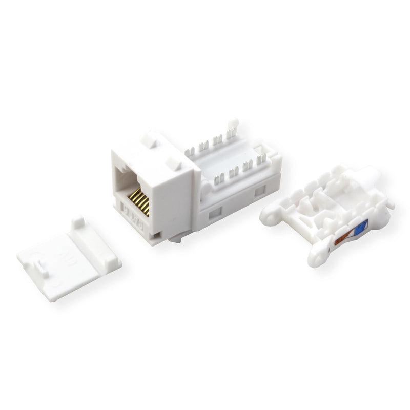 TRENDnet Cat6 RJ45 Keystone Jack 50-Pack Bundle, TC-K50C6, Compatible with Cat5/Cat5e/Cat6 Cabling, Use with The TC-KP24 or TC-KP48 Blank Keystone Patch Panels(Sold Separately) White