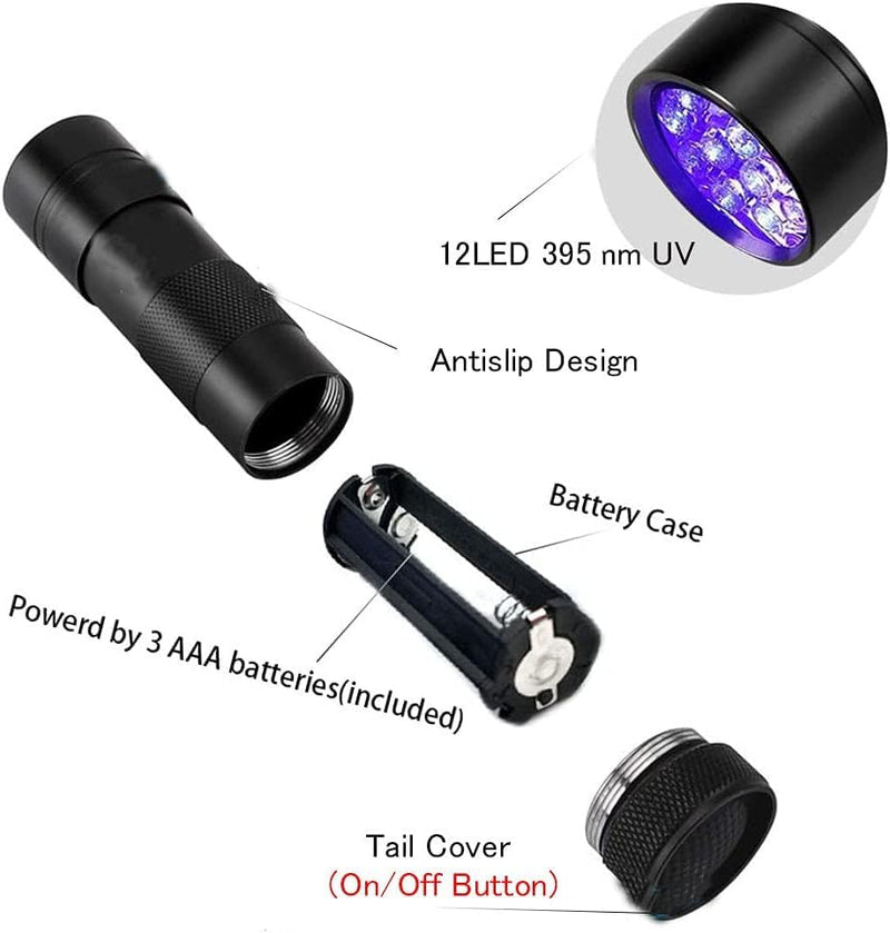 Wale&Morn Refrigerant Leak Detector kit for AC Leak Detection, Halogen Gas Detector, HAVC freon Leak Detector Tools with UV Flashlight and UV Glasses for detect R134a, R22, R12, R410a, etc WJL-6000+UV