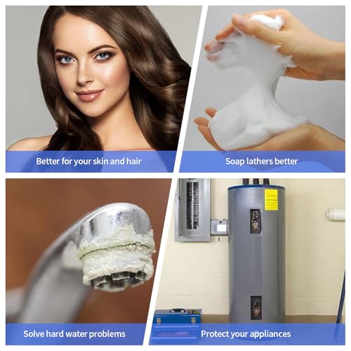 Electronic Water Descaler, Zuomeng Whole House Descaler with High Efficiency in Dissolving Scale for 1000-3000 sq ft Homes, 1” Pipes, Water Softener Alternative, No Chemicals, Salt or Filters Fits 1” Pipes