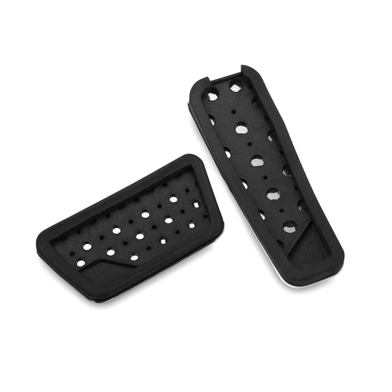 Keptrim for Charger Challenger Chrysler Stainless Accelerator Gas Brake Pedal Pad Kit for 2009-2021 Dodge Challenger Charger Chrysler300, 2pcs Silver