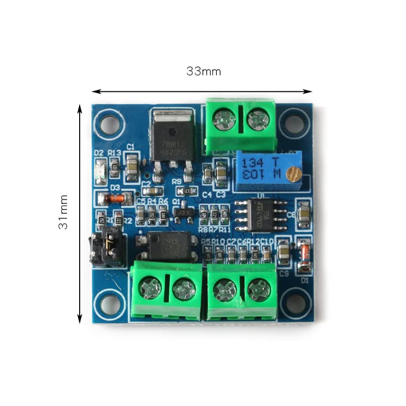 5Pcs PWM to Voltage Module 0%-100 PWM to 0-10V Voltage Signal Converter Voltage Converter Module for PWM Industrial Control