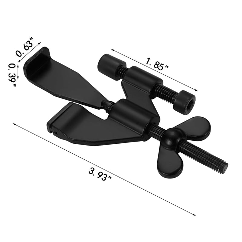 INIRET 3 Pack Black Adjustable Heavy Duty Portable Door Lock,Security Device for Enhanced Safety,for Home,Travel,Hotels,Apartments Prevents Unauthorized Entry,No Drill,Silicone Protector Caps Included