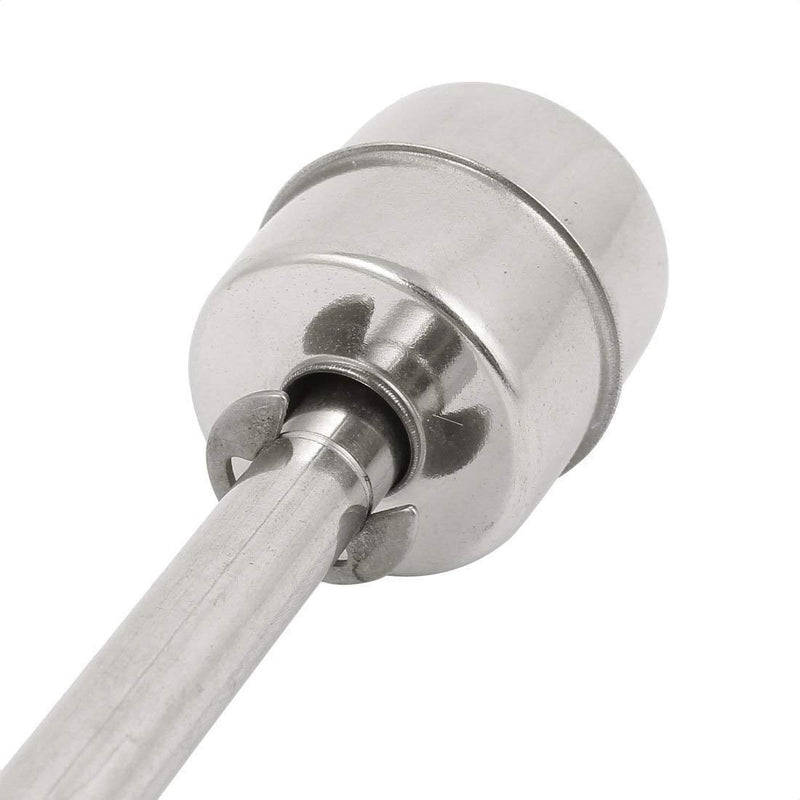 Wired Water Liquid Level Sensor Dual Ball Stainless Steel Float Switch Silver Tone (150mm-S) 150mm-S