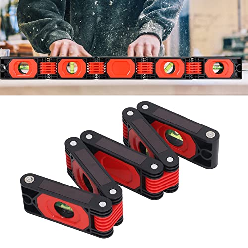  [AUSTRALIA] - Folding Level Ruler with 2 Bubble Levels for Construction Carpentry and DIY Measuring