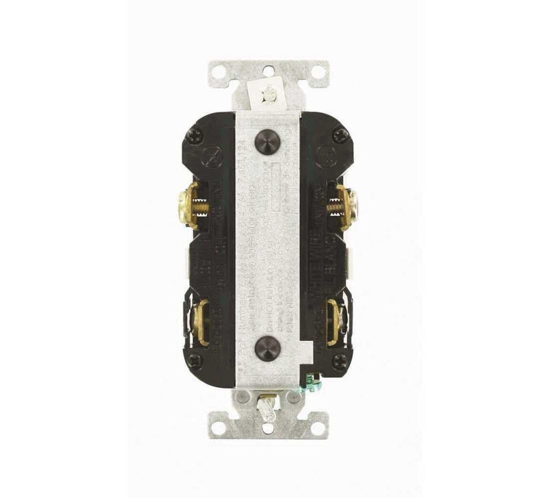 Leviton 15A-125V Extra-Heavy Duty Hospital Grade Non-Tamper-Resistant Duplex Self-Test GFCI Receptacle, 15-Amp, GFNT1-HGW, White