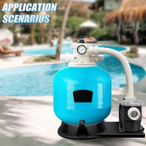 MEANLIN MEASURE 0~60Psi Plastic Frame 1/4" NPT Start and Clean Filter Pressure Gauge, Suitable for Swimming Pool, Spa, Aquarium (0-60Psi/0-4BAR/KIT, Center Back Mount) Back Mount / With adapter