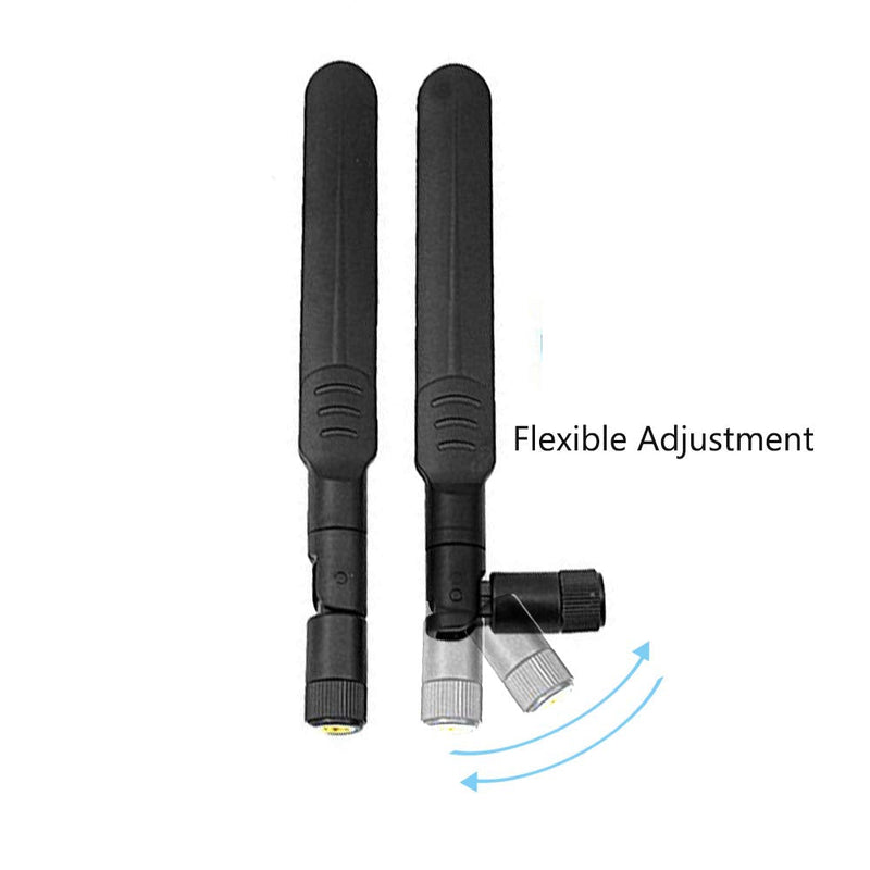 9dBi Dual Band WiFi Antenna RP SMA Male 2.4GHz, 5Ghz,5.8Ghz U.FL/IPEX to RP SMA Female Pigtail Cable for Mini PCIe Card Wireless Routers PC Repeater Desktop FPV UAV Drone PS4 Build