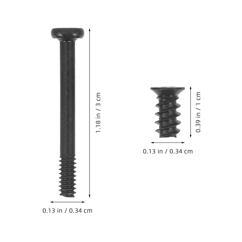 Flat Head Tapping Screws for Case Fans 60pcs Kit Long Short Screws for Pc Chassis Assembly 60 PCS
