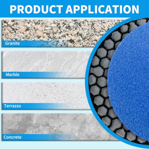 4 Inch Dry Diamond Polishing Pads Set Diamond Sanding Pads 12pcs 4 inch