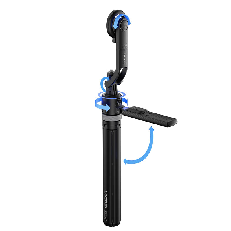 ULANZI TT23M 63" Magnetic Face Tracking Tripod for iPhone, 360° Smart Auto Face Tripod with Remote, Selfie Stick for MagSafe that Follows Your Movement for iPhone 17/16/15/14/13/Android/Camera/GoPro