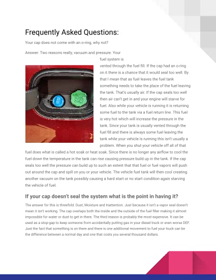 Magnetic Fuel Cap for 3.0L GM Duramax Diesel (2020–2026) | Capless Fuel System Dust & Debris Protector
