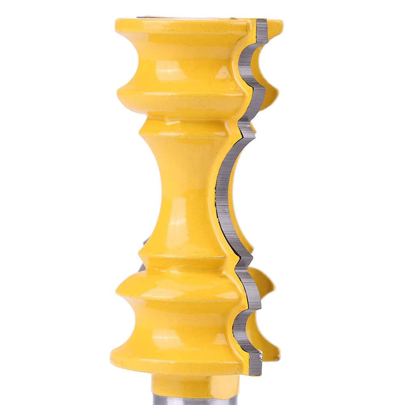 Crown Router Bit, 1/2" Shank Router Bit Large Elaborate Milling Cutter Chair Rail for Woodworking Tool