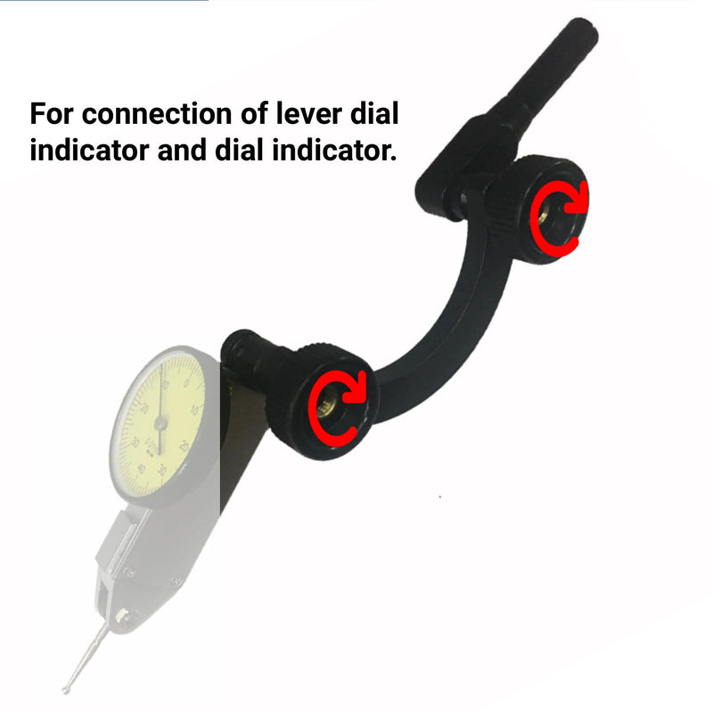 Dial Indicator Holder 8mm Adjustable Center Arc Support Stand for Precise Machinist Mechanics Gauges