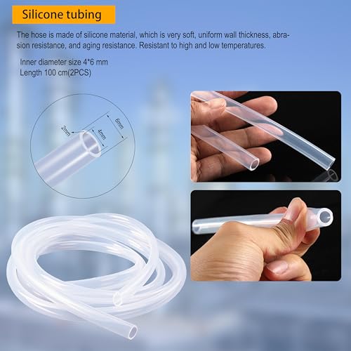 ZIBOO ASP2 Soft Tube,Static Pressure Probes with Compatible with Fieldpiece JL3KM2, SDMN5，SDMN6，ADMN2,HVAC Pitot Static Tube Fit for Many Dual Port Manometer with2x 39.37FEET(1.0M) Soft Tube