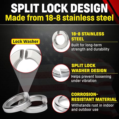 Chenango Supply #4 Stainless Lock Washers #4 Lock Washer
