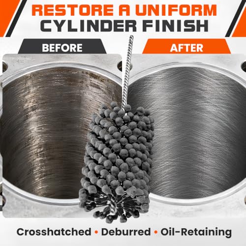 4 Inch 240 Grit Silicon Carbide Cylinder Hone Ball Brush