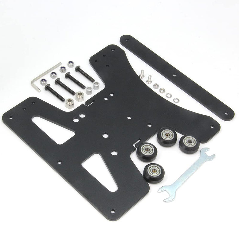 Upgrade Modular Y Carriage Plate Kit 190mmx190mmx3.5mm/7.5x7.5x0.14inch for 2040 V-Groove Aluminum Profile for Ender 3/Ender 3 PRO 3D Printers (190x190x3.5mm) 190x190x3.5mm